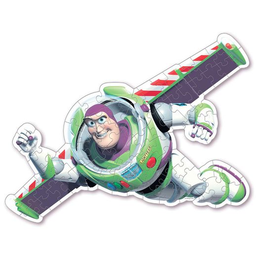Quebra Cabeça Contorno Buzz Lightyear Toy Story 75 Peças - Grow