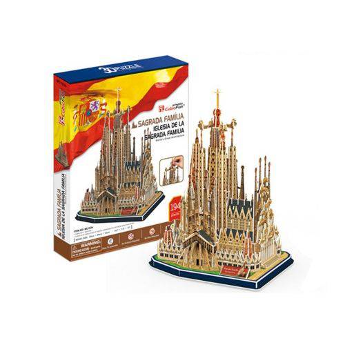Quebra Cabeça 3D Puzzle Sagrada Familia - Cubic Fun