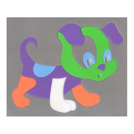 Quebra-cabeça E.V.A Cachorro Life Toys Mingone - Cinza