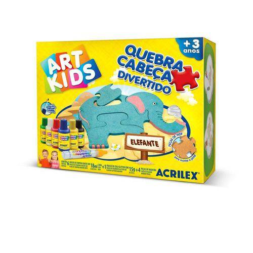 Quebra Cabeça Elefante Art Kids Ref 40019 Acrilex