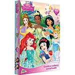 Quebra-Cabeça Encapado Princesas Disney Metalizado 100 Peças - Jak