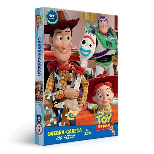 Quebra Cabeça Encapado Toy Story 4 100 Peças - Toyster