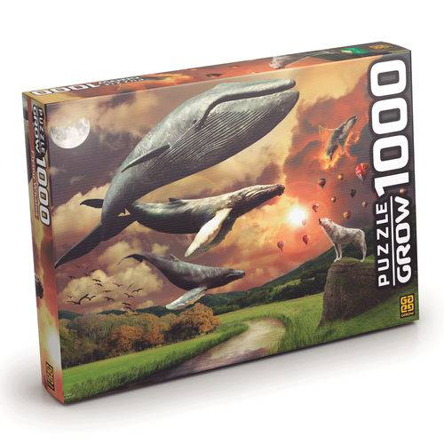 Quebra-cabeça - Flying Whales - 1000 Peças - Grow
