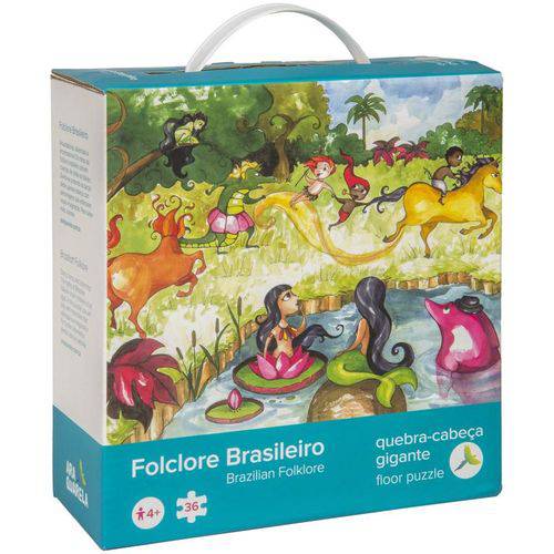 Quebra-Cabeca Folclore Brasileiro - 36 Pecas