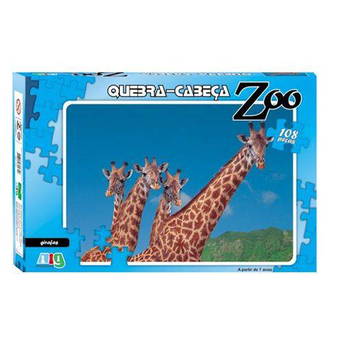 Quebra Cabeça Girafas 108 Peças - Nig