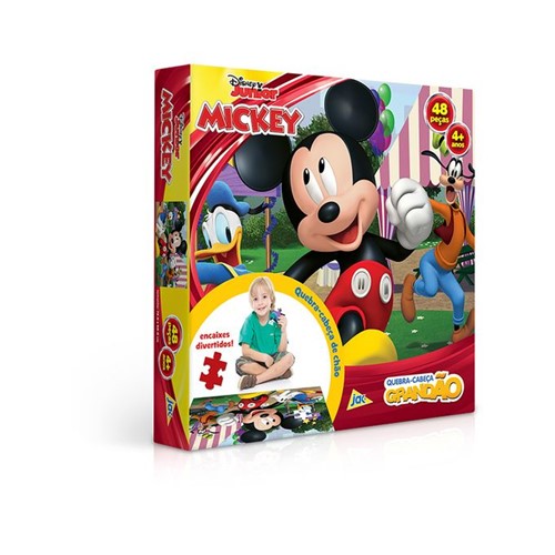 Quebra-Cabeça Grandão 48 Peças - Mickey - Toyster - TOYSTER