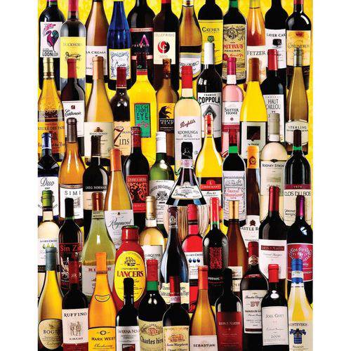Quebra-Cabeça Importado, Modelo: Wine Bottles