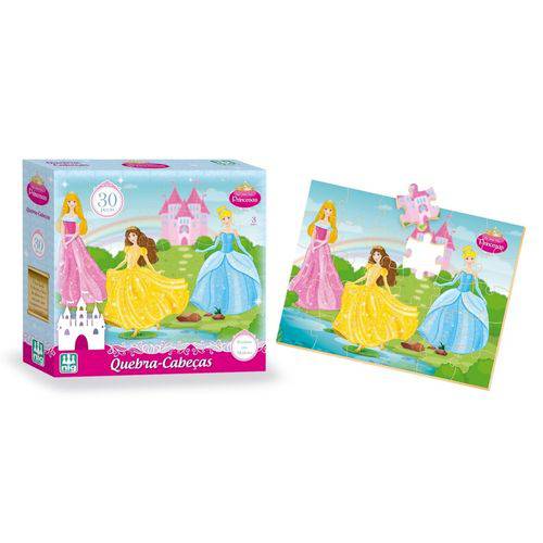 Quebra Cabeça Infantil Princesas - Nig Brinquedos