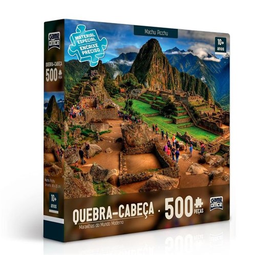 Quebra Cabeça Maravilhas do Mundo Machu Picchu 500 Peças Toyster
