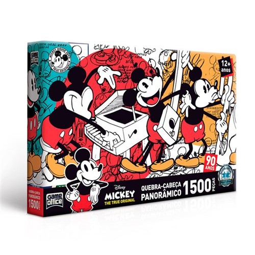 Quebra-Cabeça Mickey 90 Anos 1500 Peças Toyster