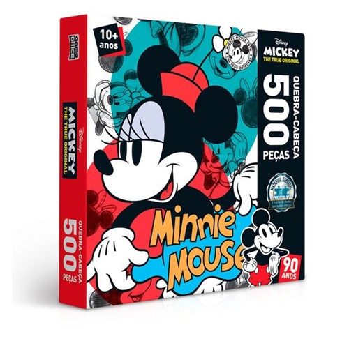 Quebra-Cabeça Mickey 90 Anos Minnie 500 Peças Toyster