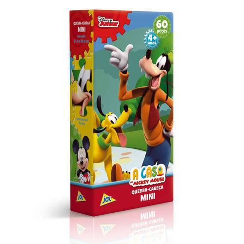 Quebra-cabeça Mini - 60 Peças - Disney - a Casa do Mickey Mouse - Pateta e Pluto - Toyster