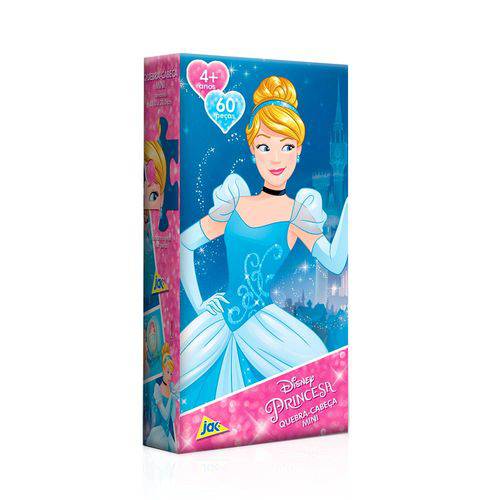 Quebra Cabeça Mini Princesas Disney Cinderela Toyster