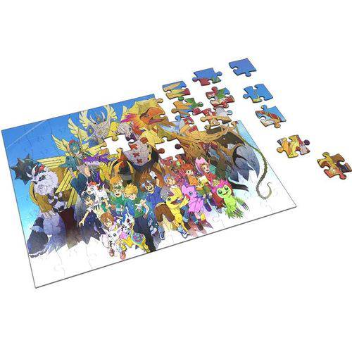 Quebra-Cabeça Personalizado 90 Peças - 20 Cm X 30 Cm Digimon (BD31)