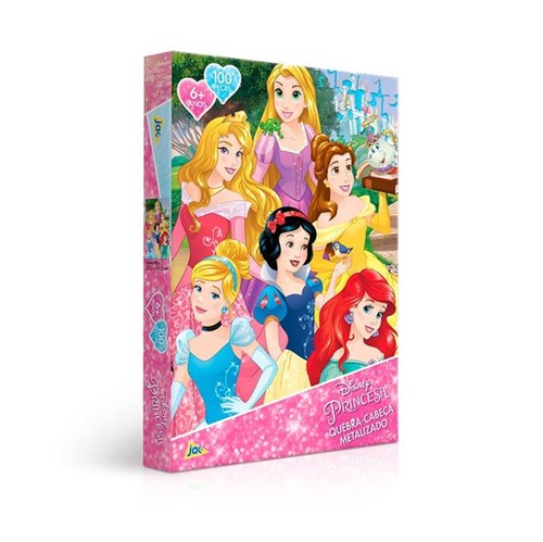 Quebra Cabeça Princesas Disney 100 Peças Toyster