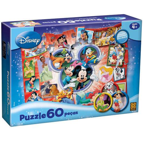 Quebra Cabeça Puzzle 60 Pçs Disney - Grow 02449