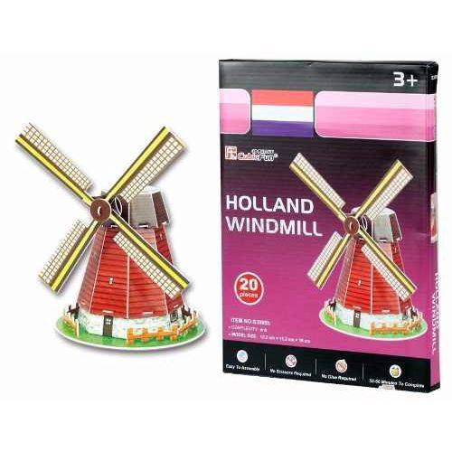 Quebra Cabeça Puzzle 3d Holland Windmill Brinquedo Hobbie
