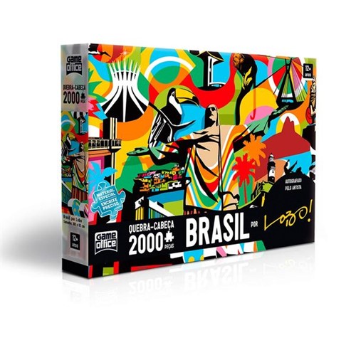 Quebra Cabeças 2000 Peças Brasil por Lobo Toyster
