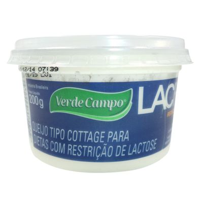 Queijo Cottage Lacfree 200g - Verde Campo