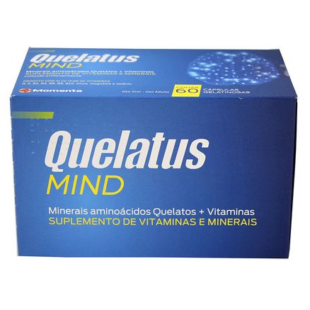 Quelatus Mind Suplemento Vitamínico e Mineral 60 Cápsulas Gelatinosas