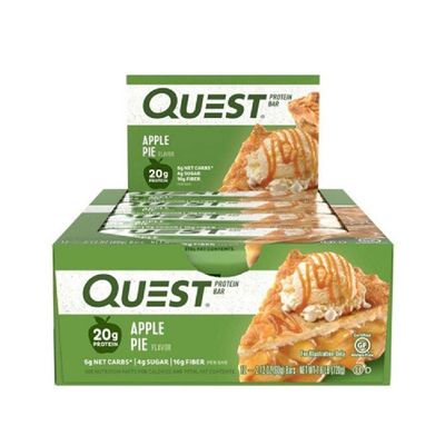 Quest Bar Caixa com 12 Unidades de 60g - Quest Nutrition Quest Bar Caixa com 12 Unidades de 60g Apple Pie - Quest Nutrition
