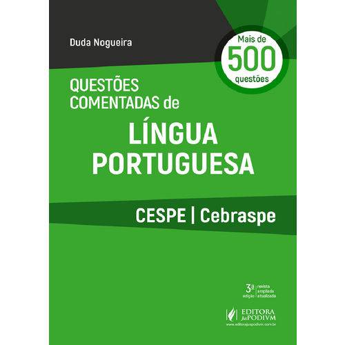 Questões Comentadas de Língua Portuguesa Cespe/Cebraspe (2018)