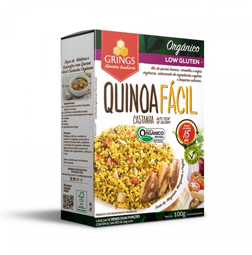 Quinoa Facil Castanha 100g - Grings