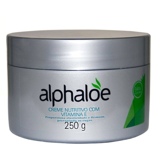 "Creme Facial Nutritivo com Vitamina ""E"" de Aloe Vera 250g - Alphaloe"