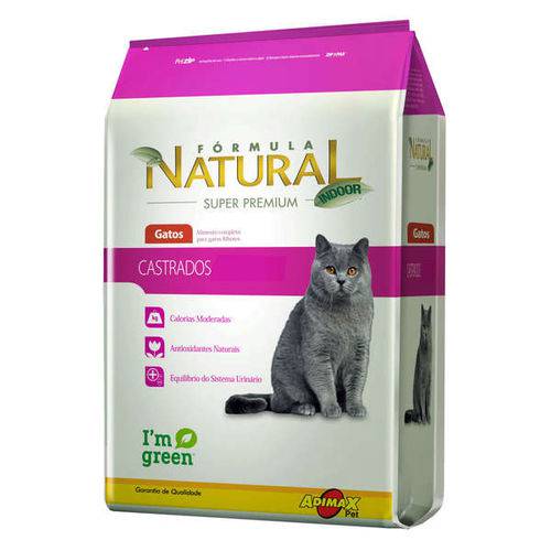 Ração Adimax Pet Formula Natural para Gatos Castrados - 1 Kg