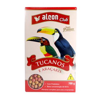 Ração Alcon Club Tucanos e Araçaris 700g