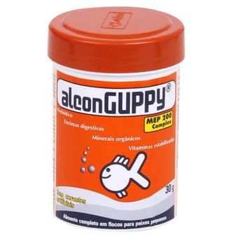 Ração Alcon Guppy Flocos 30g