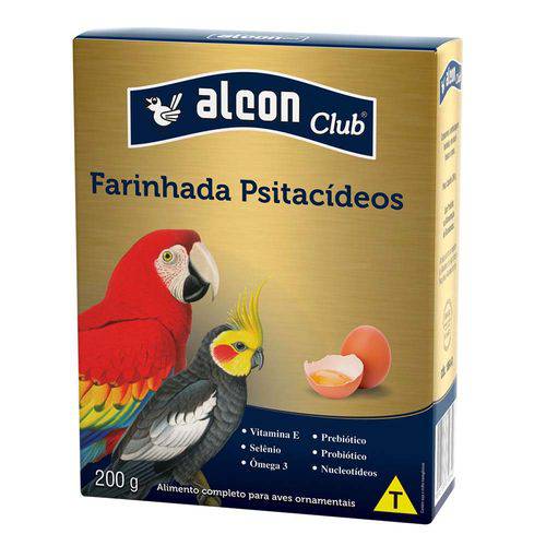 Ração Alcon Pássaros Psitacídeos Farinhada com Ovos - 200g
