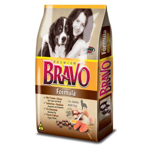 Ração Bravo Fórmula Premium Sem Corantes 20kg