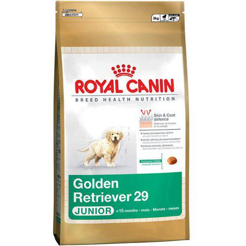 Ração Breed Health Nutrition Golden Retriver 29 Junior Royal Canin - 12 Kg