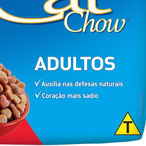 Ração Cat Chow Adultos Carne 3Kg - Nestlé Purina