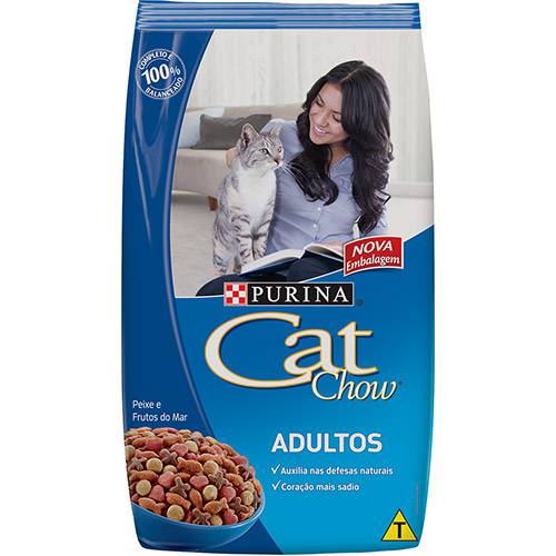 Ração Cat Chow Adultos 3Kg - Nestlé Purina