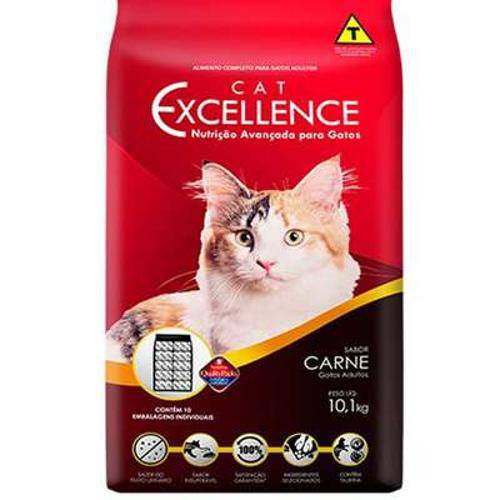 Ração Cat Excellence para Gatos Adultos - Carne 1 Kg