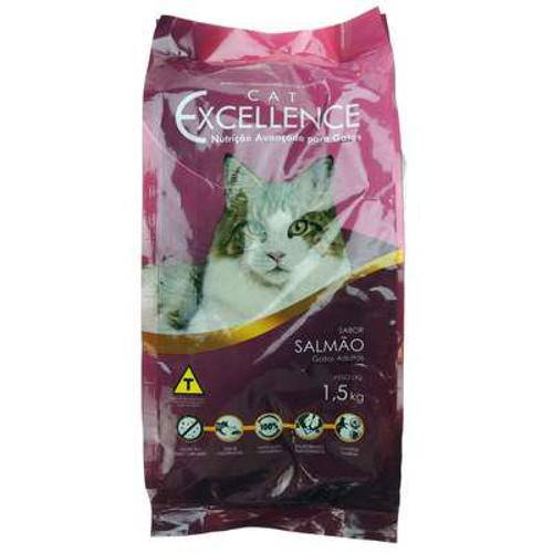 Ração Cat Excellence para Gatos Adultos - Salmão - 1,5 Kg