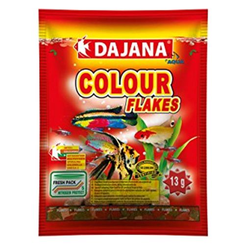 Ração Dajana Color Flake para Peixes Ornamentais 13g