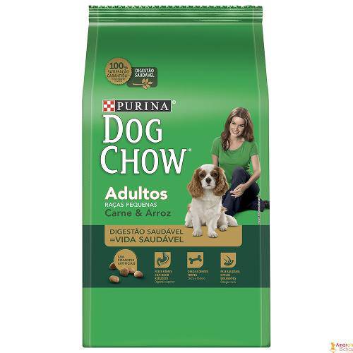 Ração Dog Chow Adultos Raças Pequenas Carne e Arroz