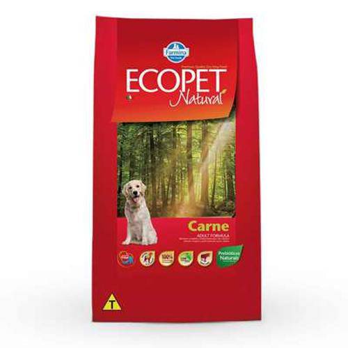 Ração Farmina Ecopet Natural Carne para Cães Adultos - 15kg