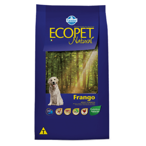 Ração Farmina Ecopet Natural Frango para Cães 15Kg