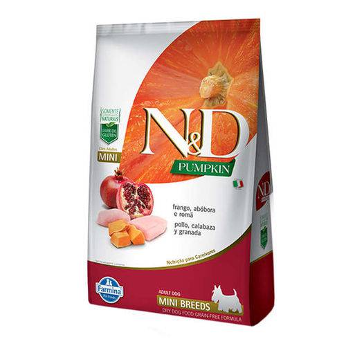 Ração Farmina N&D Pumpkin Frango para Cães Adultos de Raças Pequenas - 2,5 Kg