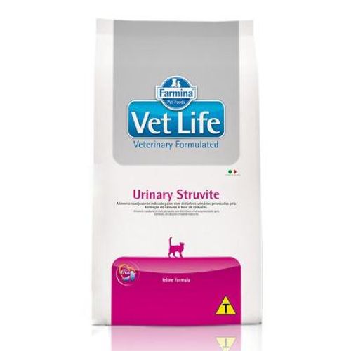 Ração Farmina Vet Life Urinary Struvite Feline para Gatos Adultos 400g