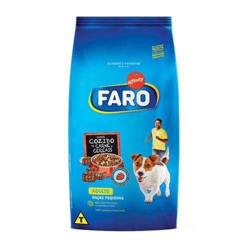 Ração Faro para Cães Adultos Raças Pequenas Sabor Carne e Cereais - 2kg