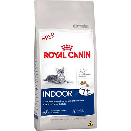 Ração Feline Indoor 7+ para Gatos Adultos 400g - Royal Canin