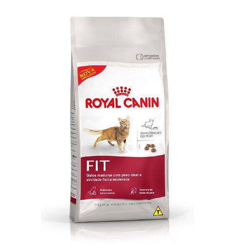 Ração Fit Gatos Adultos Royal Canin - 7,5kg