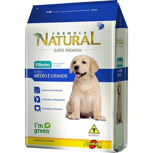 Ração Fórmula Natural Super Premium para Cães Filhotes Mix 20kg