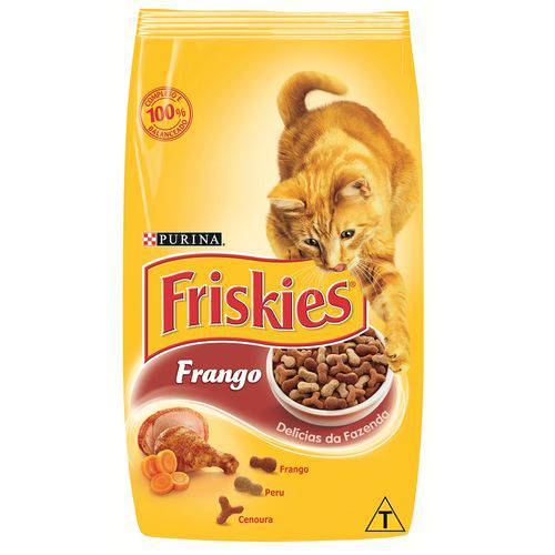 Ração Friskies Delícias da Fazenda para Gatos Adultos Sabor Frango 10,1kg
