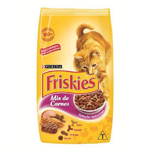 Ração Friskies Seleção Saborosa para Gatos Adultos Sabor Mix de Carnes - 3kg